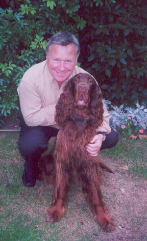 David with Max the dog